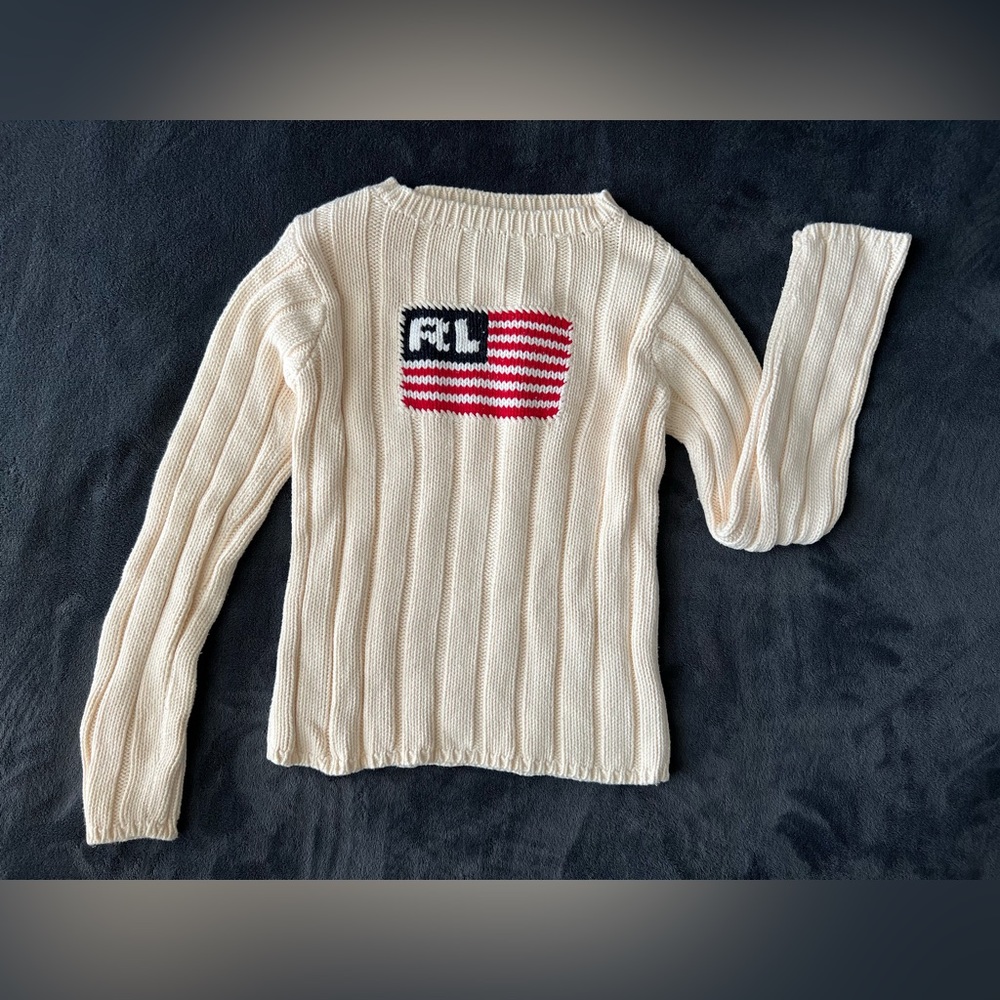 Polo Jeans Co | long sleeve sweater | size S US | cream